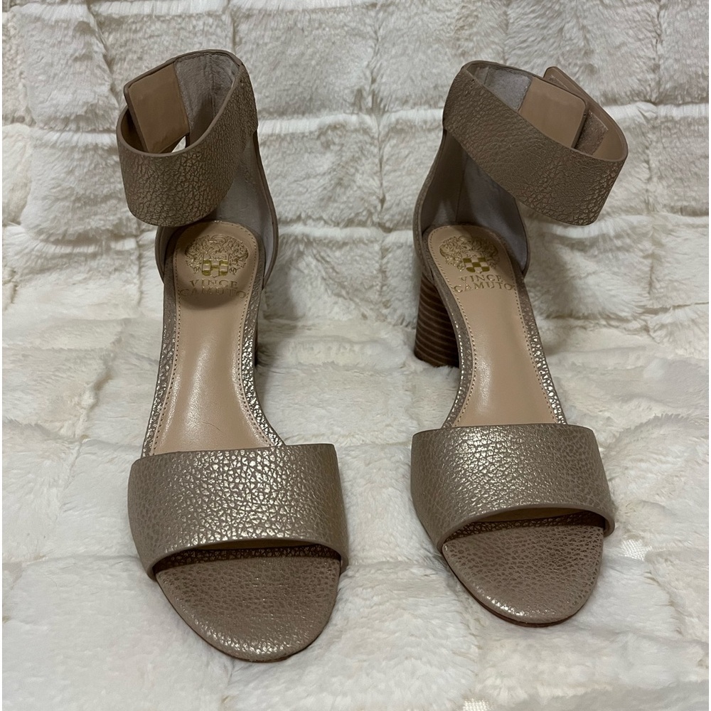 Vince Camuto Jacon Gold Heels